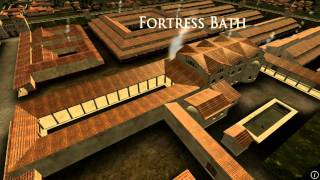 Animation of ancient Roman Fort in Caerleon Wales [upl. by Dnaletak]