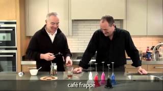 How to make a frappé coffee using an aerolatte milk frother [upl. by Rannug827]