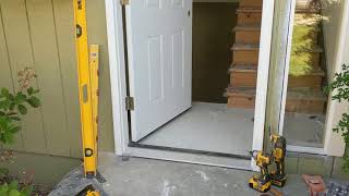 Jeld Wen Front Door Installation  Really crappy products and craftsmanship PART 1 [upl. by Oiramd]