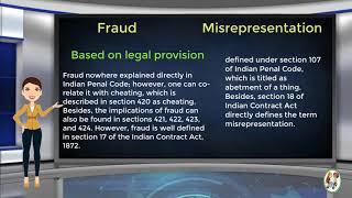 What is Difference Between Fraud amp Misrepresentation [upl. by Asilem478]