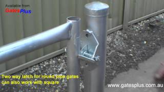 Gate Latch 2 way for round pipe and square [upl. by Cantone851]