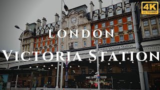 London Victoria Station Walk Through England 4K [upl. by Kerwin258]