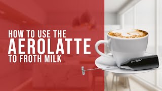 How To Use the AeroLatte To Froth Milk [upl. by Hardunn]