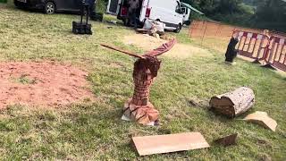 A fabulous range of wooden sculpture at Caerleon festival 2024 [upl. by Adnohsek]