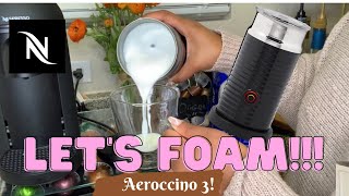 How To Foam Milk With Aeroccino 3 Make Coffee With Foam Tips amp Tricks  Easy Foamed Latte Recipe [upl. by Elsie639]