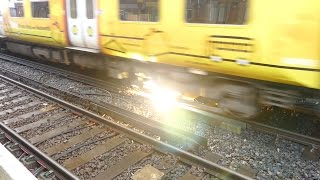 Merseyrail 507 009 making arcs at Birkdale station [upl. by Scharaga]