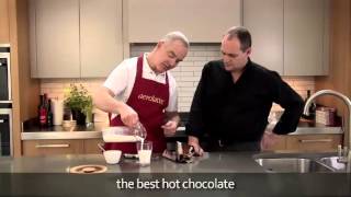 How to make a hot chocolate using an aerolatte milk frother [upl. by Lesoj]